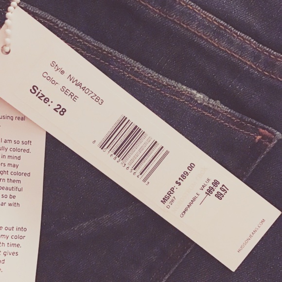 Hudson Super Skinny Ankle Jeans - Picture 3 of 5